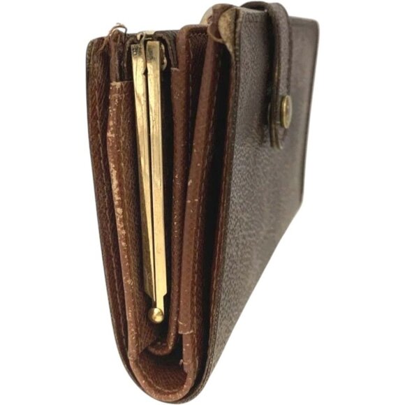 (L1) Louis Vuitton Wallet Porte Monnaie Brown Monogram - Picture 4 of 9